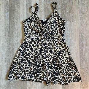 Candie's Leopard Print Romper Size M